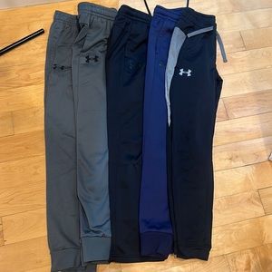 Bundle of five Under Armour boys sweatpants size Medium